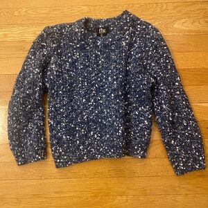 Blue and white sweater